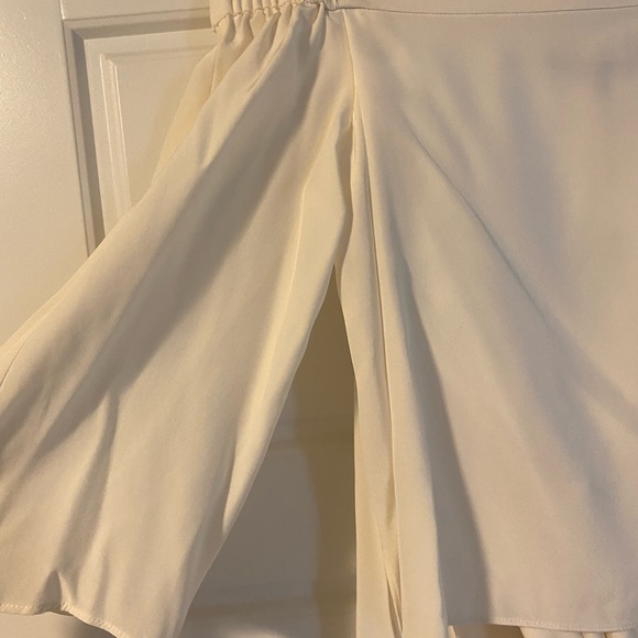 Tibi heavy silk ivory silk off shoulder midi dress - Picture 4 of 6